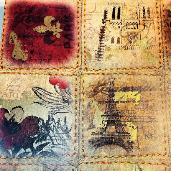 Collage Paris Canvas Print Wall‎ Art 20" x 20" approx Frameless w/ Print Edges - Picture 5 of 6